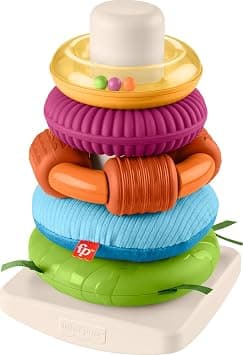 Fisher-Price Sensory Rock-A-Stack Roly-Poly Stacking Toy with Fine Motor Activities for Babies - Amazon.ae Price Tracker