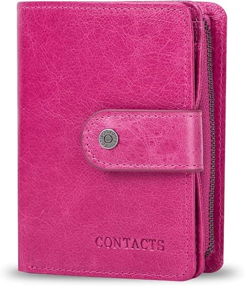 FANDARE Fashion Wallet Men Women RFID Short Genuine Leather Wallet with 12 x Credit Card Slots 1 x Coin Pocket for Travel, Party, Wedding, Business Wallet on Amazon.ae - Price Tracker
