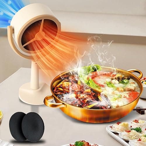 0TO1 Desktop Range Cooker Hood, Freestanding, Stainless Steel, Gas/Electric, 2-Speed, Countertop, Storage Drawer, 2 Heating Elements, Replacement Filters Included على Amazon.ae - متتبع الأسعار