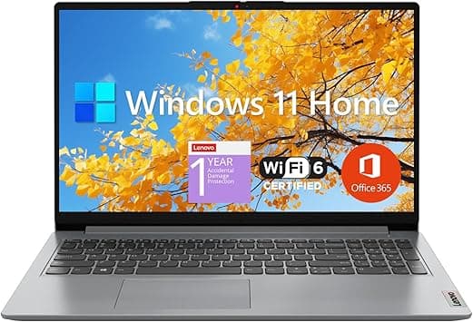 Lenovo IdeaPad 1 Student Laptop, 15.6" FHD Display, Intel Dual Core Processor, 12GB RAM, 512GB SSD + 128GB eMMC, 1 Year Office 365, Wi-Fi 6, Webcam, Bluetooth, SD Card Reader, Windows 11 Home, Grey on Amazon.ae - Price Tracker