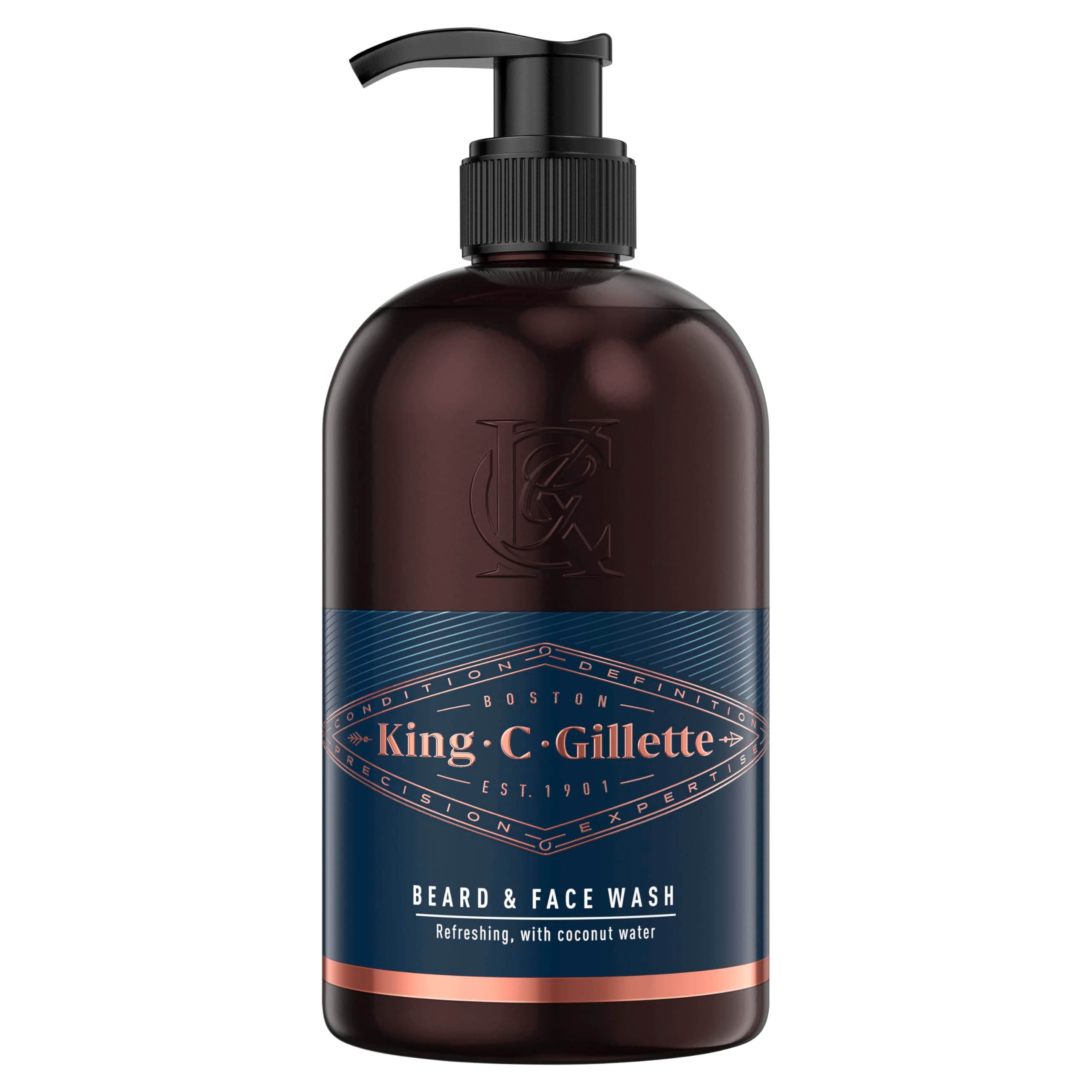 King C. Gillette Men’s Beard and Face Wash with Coconut Water Argan Oil and Avocado Oil 350 ml - Packaging May Vary on Amazon.ae - Price Tracker