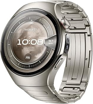 HUAWEI WATCH 5, 46mm Smartwatche, Multi-sensing X-TAP Technology, Fingertip Oxygen Saturation Measurement, Health at a Glance, eSIM, 6-Month Extended Warranty, Silver - Best Deal Finder