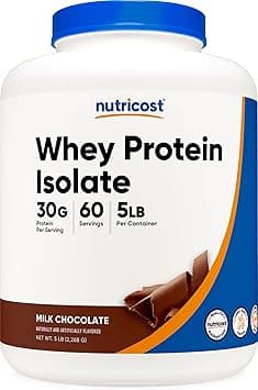 Nutricost Whey Protein Isolate 5LBS Milk Chocolate - Amazon.ae Price Tracker