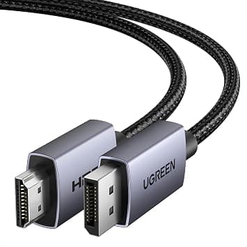 UGREEN 4K DisplayPort to HDMI Cable 4K@30Hz Compatible for Desktop/PC 1M | Supports 4K@30Hz 2K@60Hz 1080p@240Hz Active DP to HDMI Braided Cable Fit for Graphics/SAMSUNG/EPSON/Sony على Amazon.ae - متتبع الأسعار