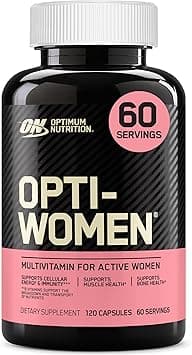 Optimum Nutrition (ON) Opti-Women, Vitamin C, Zinc and D for Immune Support Women's Daily Multivitamin Supplement Capsules with 23 Vitamins & Minerals/ 600 Mcgs Folic Acid/ 18 Mgs Iron - 120 Capsules - Amazon.ae Price Tracker