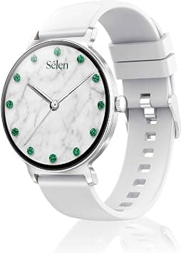Xcell Selen 3 Women's Smartwatch | 1.27" AMOLED Display | Slim Design | IP67 | Bluetooth Calling | Heart Rate & SpO2 | Workout Detection |1 Week Battery | English & Arabic- Grey Frame & Slicon Strap على Amazon.ae - متتبع الأسعار