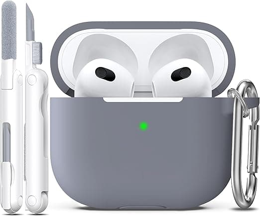 R-fun Airpods 3rd Generation Case with Automatic Secure Lock Clip, Hard Shell Full-Body Protective Airpods 3 Case 2021 for Women Men,Compatible with Apple Airpods 3rd Generation 2021,Red on Amazon.ae - Price Tracker