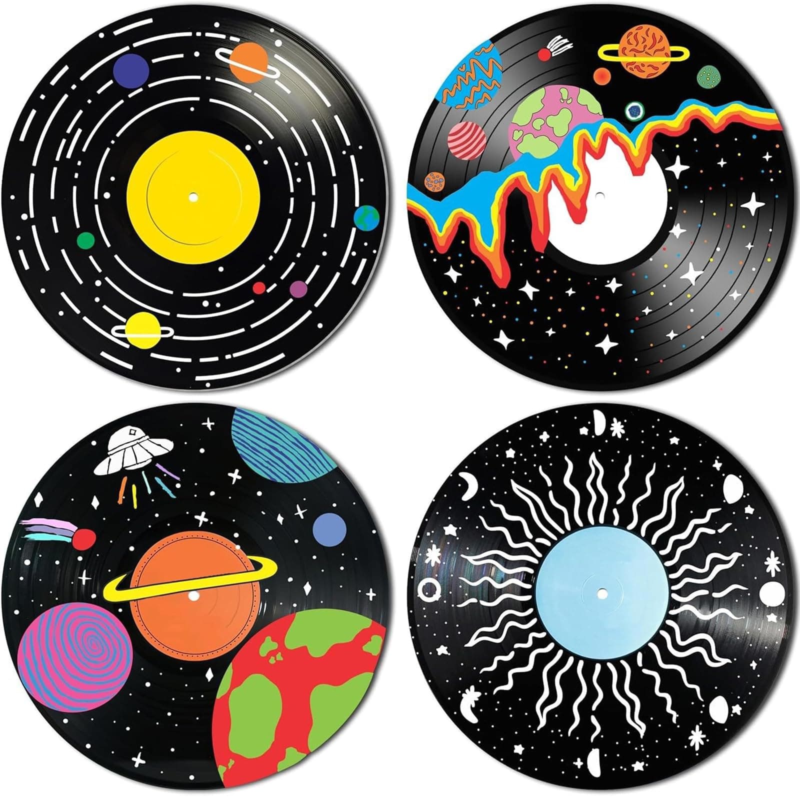 Tazweeq 4 Pcs Records Wall Decor, Records Wall Decor Hippie Aesthetic 10" - for Dorm, Album Cover Posters, Cool Stuff for Your Room, Cozy Room Decor on Amazon.ae - Price Tracker