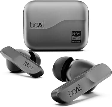 boAt Airdopes 800 HiDef, Hi-Res Audio LDAC, 4Mic ENx, App Support, ASAP Charge, IPX5, Low Latency, Dual Pairing, BTv5.3, Bluetooth TWS in Ear Earbuds Wireless Earphones (Graphite Grey) on Amazon.ae - Price Tracker