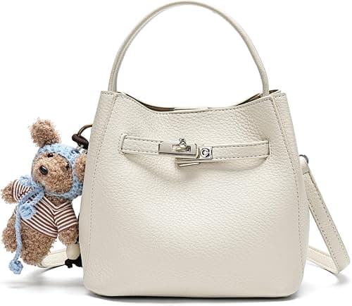 Ladies' wallet, light luxury bucket bag, lychee patterned handbag, high-end sense, one shoulder versatile crossbody bag on Amazon.ae - Price Tracker