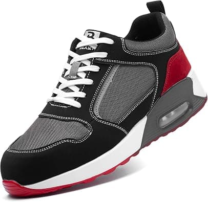 Safety Shoes Steel Toe Lightweight Work Sneakers for Men and Women Kevlar Midsole Slip Resistant Industrial Footwear على Amazon.ae - متتبع الأسعار