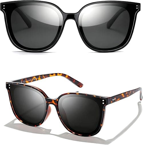 LVIOE Cat Eyes Sunglasses for Women, Polarized Oversized Fashion Vintage Eyewear for Driving Fishing - 100% UV Protection on Amazon.ae - Price Tracker