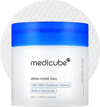 medicube Zero Pore Pads 2.0, Dual-Textured Facial Toner Pads for Exfoliation and Pore Care with 4.5% AHA Lactic Acid & 0.45% BHA Salicylic Acid, Ideal for All Skin Types, Korean Skin Care on Amazon - Best Deal Finder