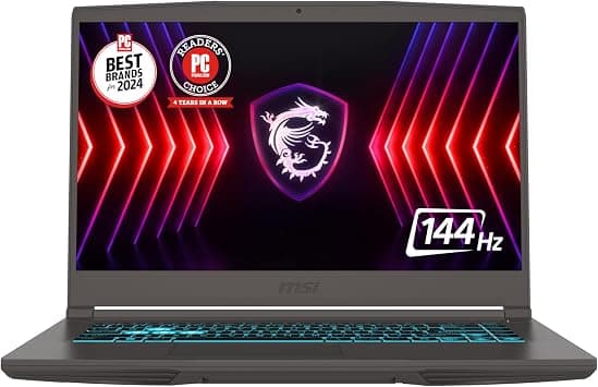 MSI Thin 15 15.6” 144Hz FHD Gaming Laptop: Intel Core i7-13620H, NVIDIA Geforce RTX 4050, 16GB DDR4, 512GB NVMe SSD, WiFi 6E, Win 11: Black B13VE-2678US على Amazon.ae - متتبع الأسعار