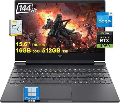HP Victus Gaming Laptop | 15.6" FHD IPS 144Hz | Intel 8-core i5-13420H (>i7-12650H) | 16GB DDR4 512GB SSD | GeForce RTX 4050 6GB | Backlit USB-C B&O Fast Charge Win11Pro w/DLCA Accessory(Upgraded) on Amazon.ae - Price Tracker