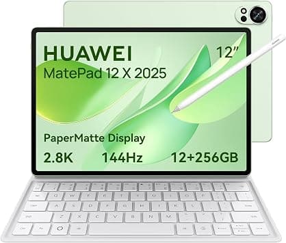 HUAWEI MatePad 12X 2025 Tablet 2.8K 12-inch PaperMatte Display, 144Hz, 12+256GB, 10100 mAh Battery, 66W SuperCharge, WiFi 7, WPS Office, 6 Speakers, UItra-light Keyboard + Free M-Pencil Pro, Green - Amazon.ae Price Tracker
