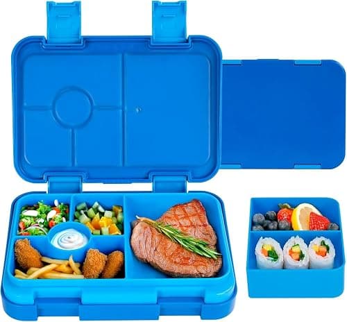 6 Compartments Lunch Box, Leak-Proof Bento Box for School or Adult | Ideal Portion Size Toddler-Friendly BPA-Free, Dishwasher safe microwave suitable on Amazon.ae - Price Tracker