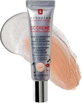 Erborian Color Correcting CC Cream with Centella Asiatica, Fair (Clair) - Light Multi-Purpose Facial Concealer with Illuminating Finish Soothes & Hydrates - SPF Korean Skincare Skin Perfector - 0.5 Oz - Best Deal Finder