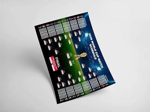 2026 FIFA World Cup Match Schedule Poster A3 Size (PRINT ONLY) – Full Tournament Bracket Wall Chart, Football Fixtures Planner, Soccer Fan Wall Art, Soccer Memorabilia Gift for Football Fans on Amazon.ae - Price Tracker