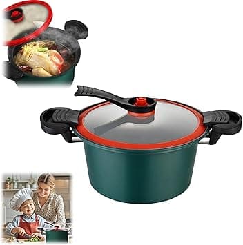 Micro Pressure Cooker, 3.5L Non-Stick Multi-Functional Stock Pot, Compact & Efficient Stew and Soup Cooker for Tender Meat and Vegetables (Green, 22cm-3.5L) on Amazon.ae - Price Tracker