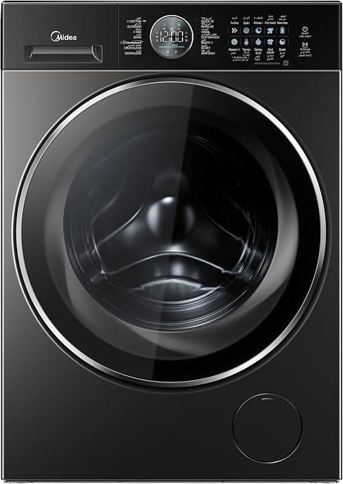 Midea 10KG Front Load Flat Elegant Design Washing Machine with Lunar Dial, 1400 RPM, 14 Programs, Fully Automatic, Digital LED Display, BLDC Inverter, Wi-Fi Connectivity, Titanium - MF210W100WB/T-GCC on Amazon.ae - Price Tracker