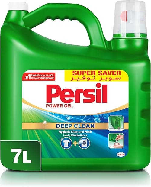 Persil Power Gel Liquid Laundry Detergent, Deep Clean Technology for Perfect Cleanliness And Long-Lasting Freshness, 7L Premium Packaging with Easy Dosing Technique on Amazon.ae - Price Tracker