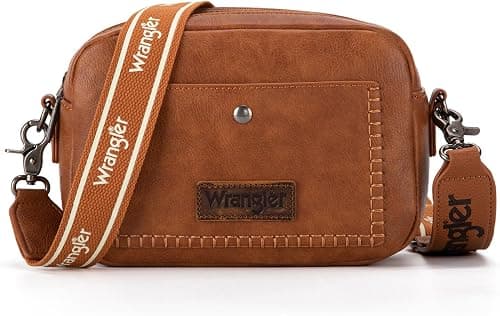 Wrangler Crossbody Purses for Women Trendy Camera Snapshot Bag with Wide Strap على Amazon.ae - متتبع الأسعار