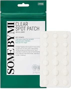 Some By Mi 30 Days Miracle Clear Spot Patch | 18 Counts, 2 Size(10mm 9Counts, 12mm 9Counts) | Invisible Hydrocolloid Skin Trouble & Pimple Patch with No Irritation | Pack of 1 on Amazon.ae - Price Tracker