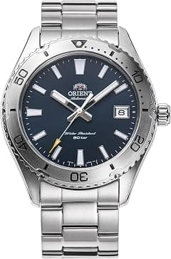 Orient Sports Mako 40mm - Wristwatch For Male Automatic And Hand-wound Mechanical Sport Strap And Case In Stainless Steel Color Grey Dial Analogue Blue - RA-AC0Q02L - Amazon.ae Price Tracker