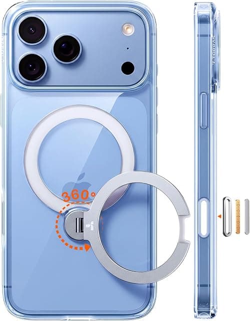 TORRAS Q3 Spin for iPhone 18 Pro Case, 360 Magnetic Stand, Transparent على Amazon.ae - متتبع الأسعار