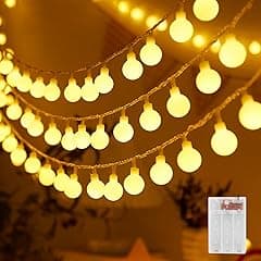 100 LED String Lights,10M Spherical String Light for Indoor and Outdoor,Battery Operated, Waterproof Outside Hanging String Light for Bedroom, DIY, Party, Wedding, Holiday Decoration,etc - Amazon.ae Price Tracker