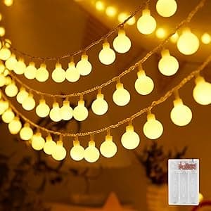 100 LED String Lights,10M Spherical String Light for Indoor and Outdoor,Battery Operated, Waterproof Outside Hanging String Light for Bedroom, DIY, Party, Wedding, Holiday Decoration,etc - Amazon.ae Price Tracker