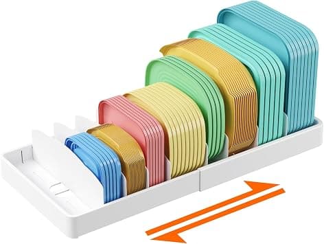 Lifewit Pot Cover Fresh Storage Box, Lunch Box Cover Kitchen Organizer Drawer Holder, Telescopic 34-62cm على Amazon.ae - متتبع الأسعار