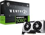 MSI Gaming RTX 5060 Ti 8G Ventus 2X OC Plus Graphics Card (8GB GDDR7,TBA-bit, Extreme Performance: TBA MHz, DisplayPort x3 2.1a, HDMI 2.1b, NVIDIA Blackwell Architecture) - Best Deal Finder