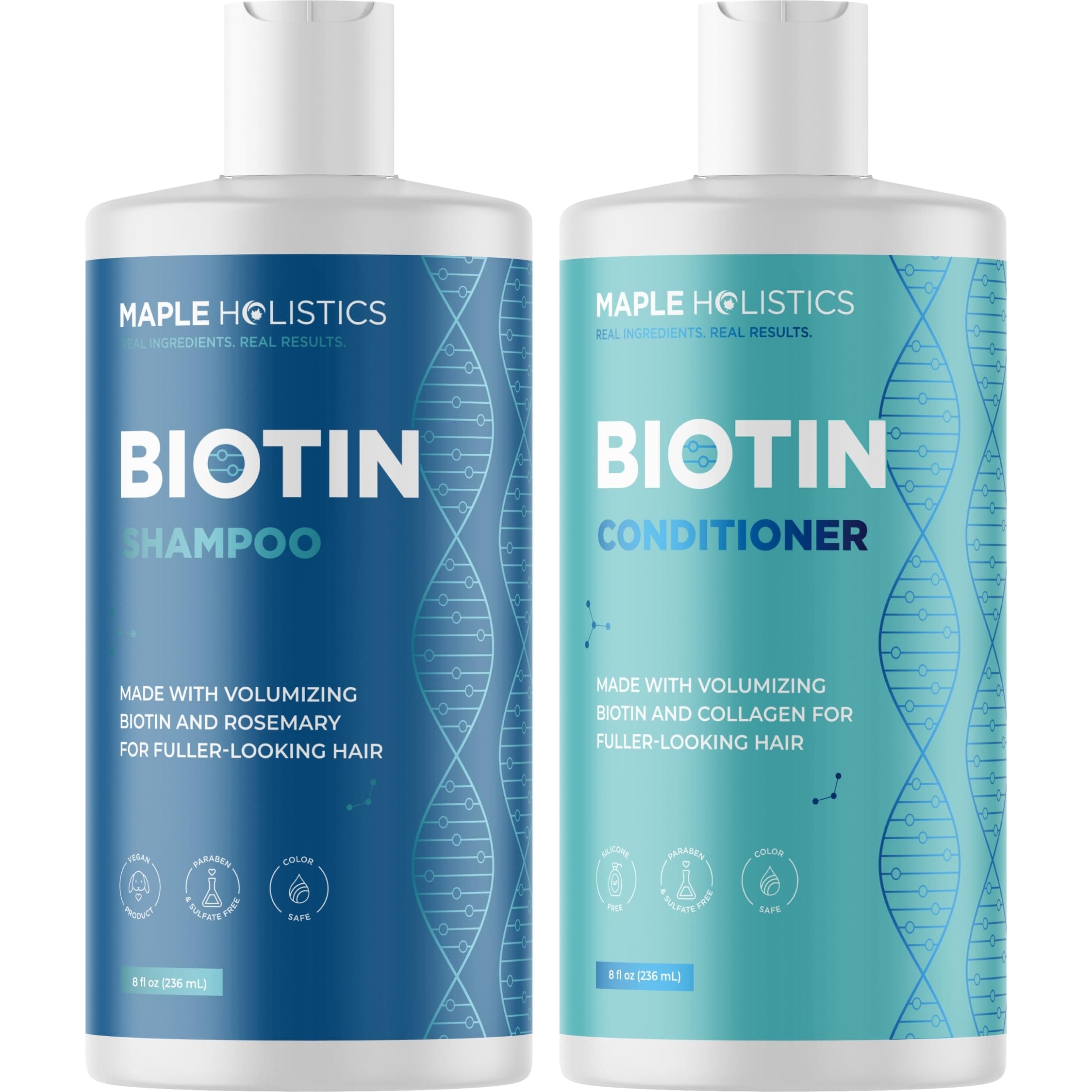 Volumizing Biotin Shampoo and Conditioner Set - Moisturizing Shampoo for Thinning Hair and Hair Loss - Sulfate Free Hair Growth Shampoo and Conditioner with Argan Oil and Jojoba Oil for Itchy Scalp on Amazon.ae - Price Tracker