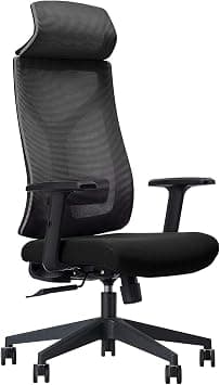 Home Executive Office Chair Ergonomic Computer Chair Wide Seat With Large Headrest, Modern Desk Chair Lumbar Support, Adjustable Armrests Mesh Chair على Amazon.ae - متتبع الأسعار