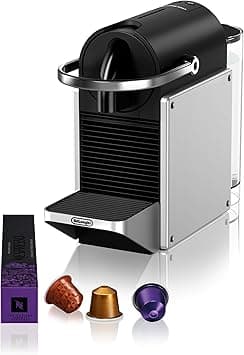 Nespresso De'Longhi Pixie EN127.S, Fully Automatic Coffee Machine, One-Button Coffee Machine with Multi-Function, Welcome Set Included, Compact Design, 19 Bar Pressure, 1260W, Silver - Amazon.ae Price Tracker