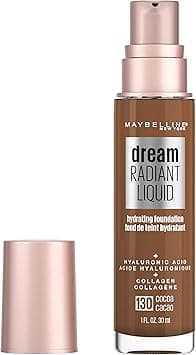 Maybelline Dream Radiant Liquid Medium Coverage Hydrating Makeup, Lightweight Liquid Foundation, Cocoa, 1 Count on Amazon.ae - Price Tracker