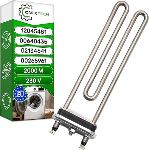 Heating Element Washing Machine 2000W 230V with Original Code 12045481 00265961 00640435 for Bosch for Siemens for Balay 02134641 for Quelle - MADE IN EU - 5 Years Warranty - ONIX TECH على Amazon.ae - متتبع الأسعار
