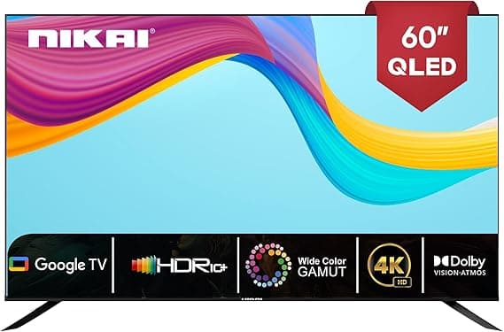 Nikai 58 Inch 4K QLED Ultra HD Smart Google TV, Hands-Free Voice Control, Game Master, Dolby Vision + Atmos, 4K HDR10+, Effortless Connectivity with Android & Apple devices - NPROG58QLED on Amazon.ae - Price Tracker