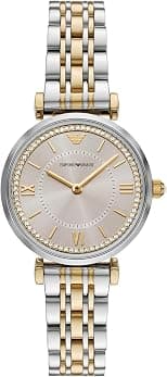 Emporio Armani Women's Two-Hand Two-Tone Stainless Steel Watch (Model: AR11702) - Best Deal Finder