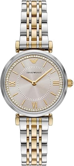 Emporio Armani Women's Two-Hand Two-Tone Stainless Steel Watch (Model: AR11702) - Amazon.ae Price Tracker