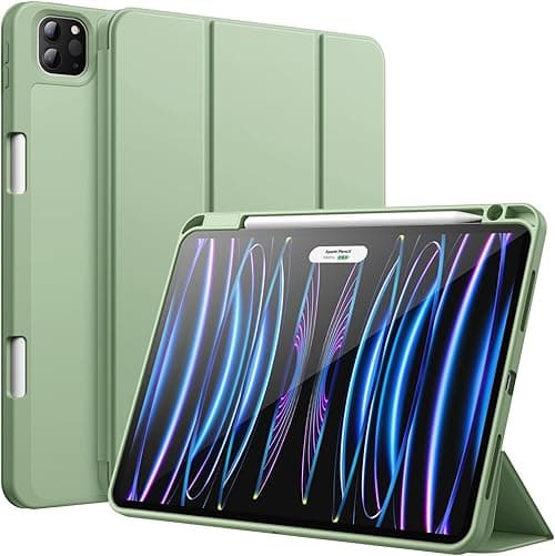 JETech Case for iPad Pro 11 Inch (2022/2021/2020 Model) with Pencil Holder, Support 2nd Pencil Charging, Slim Tablet Cover with Soft TPU Back, Auto Wake/Sleep (Matcha Green) on Amazon.ae - Price Tracker