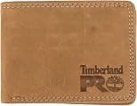 Timberland PRO Men's Slim Leather RFID Bifold Wallet with Back ID Window - Best Deal Finder