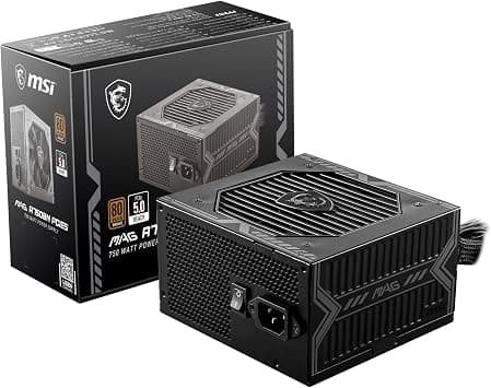 MSI MAG A750BN PCIE 5 Gaming Power Supply - PCIE 5.0 Ready - 80 Plus BronzeCertified 750w - Compact Size - ATX PSU على Amazon.ae - متتبع الأسعار
