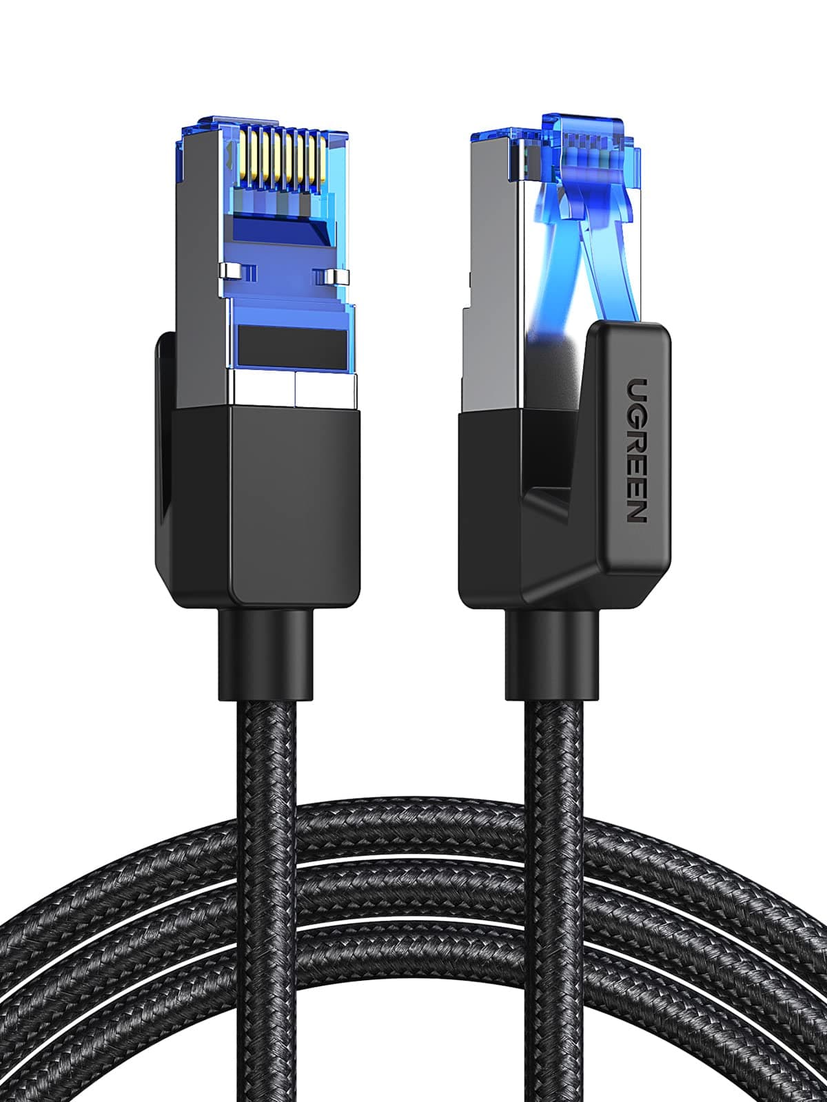 UGREEN Ethernet Cable 2M Cat 8 Gigabit Network Cord High-Speed 40Gbps 2000MHz RJ45 Internet Cable Braided Double Shielded Ethernet Wire Compatible with Gaming Switch PS4 PS5 PC Router TV Xbox on Amazon.ae - Price Tracker