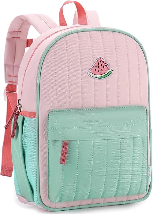 School Bag for Kid, Vaschy Lightweight Quilted Color-blocked Kids Backpack for Kindergarten Children Two Size on Amazon.ae - Price Tracker