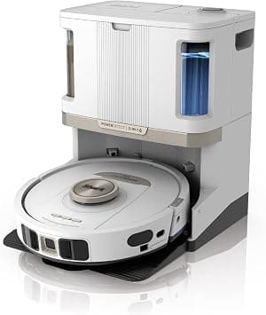 Shark PowerDetect 2-in-1 Robot Vacuum & Mop, NeverTouch Pro 60-Day Self Drain Self Filling & Self Cleaning Vacuum Cleaner, 3D & LiDAR Navigation, NeverStuck, Wifi/App/Alexa, White, AV2800ZEEUWH - متتبع أسعار Amazon.sa