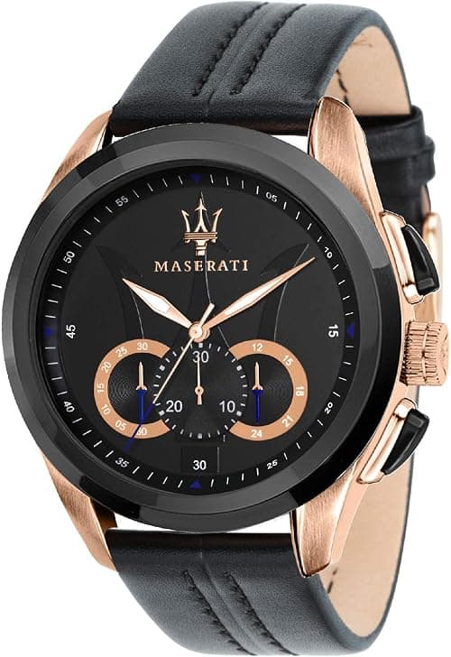 Maserati Traguardo R8871612025 Men's Watch, 45.00mm Black Dial, Chronograph Movement on Amazon.ae - Price Tracker
