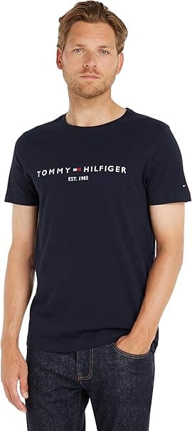 Tommy Hilfiger Mens Core Tommy Flag Logo Tee T-Shirt on Amazon.ae - Price Tracker